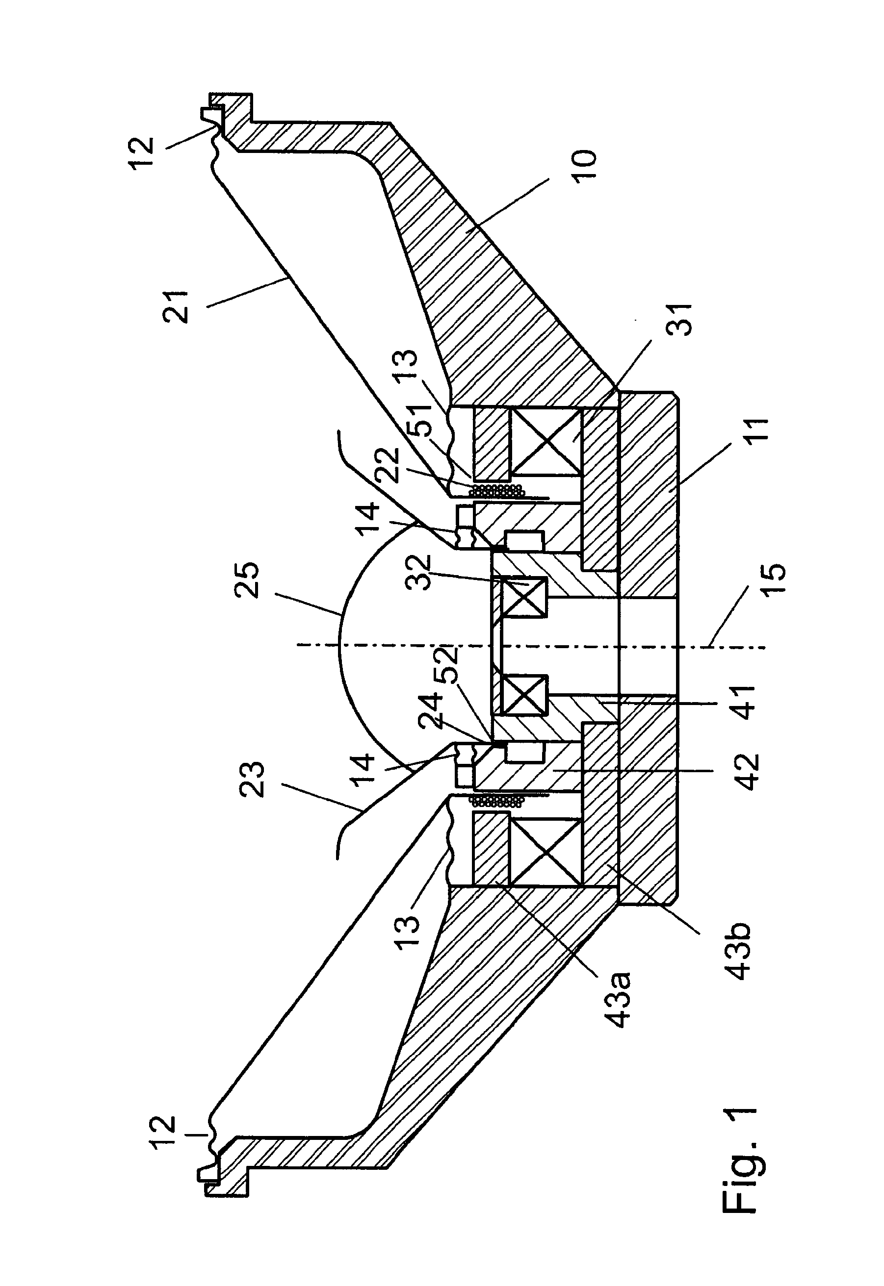 Coaxial loudspeaker arrangement