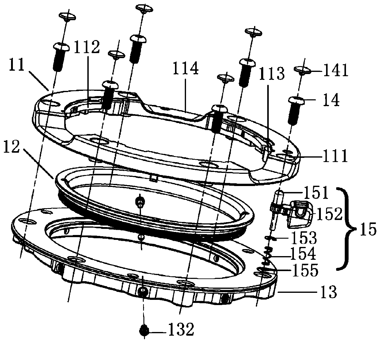 Novel rotary fast-assembly interface device