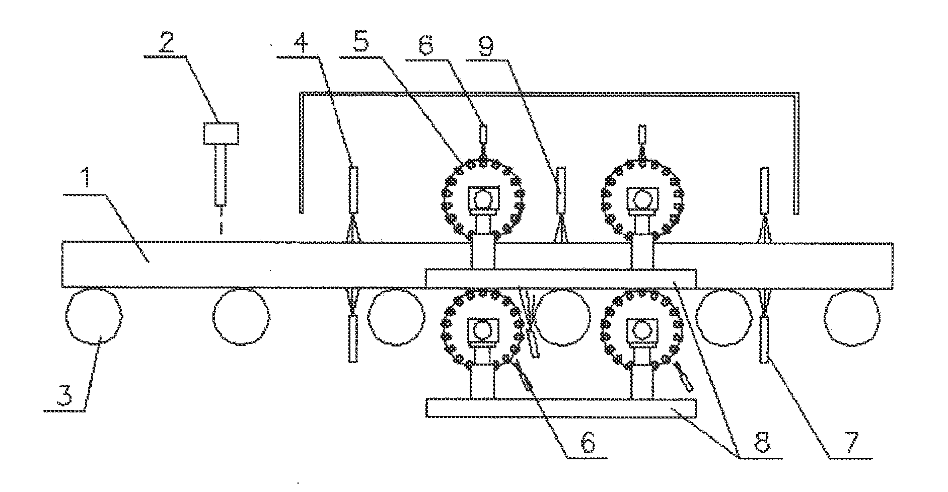 Hot rolled slab impact type mechanical scale removal device