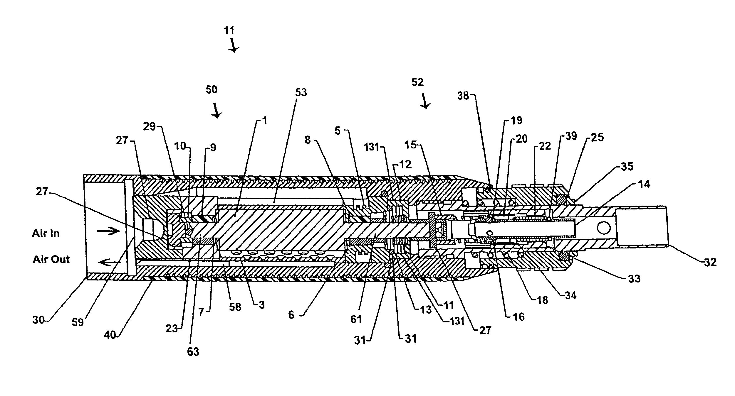 Surgical pneumatic motor for use with MRI