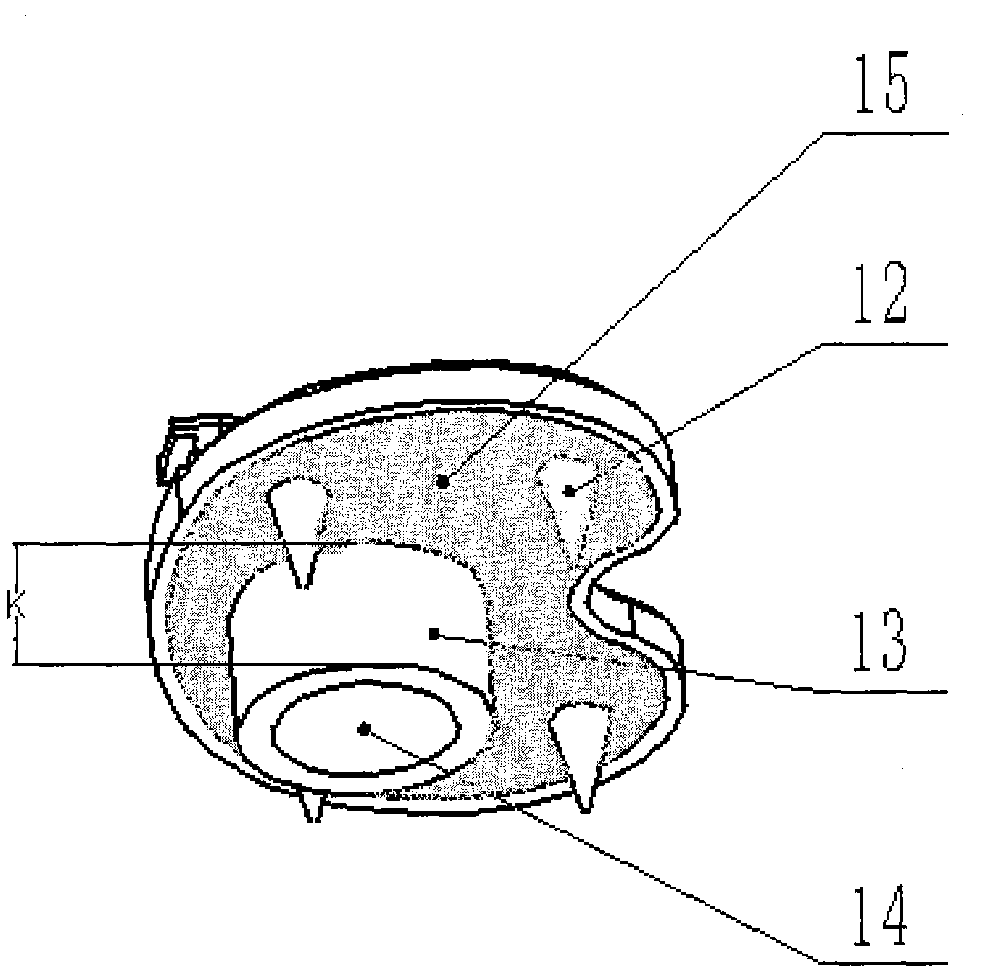 Biological fixation type tibia platform