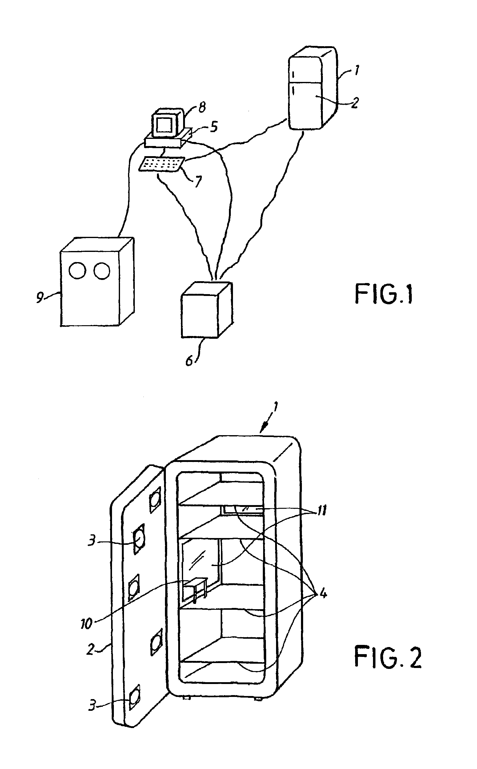 Method and apparatus for keeping a check on the storage time for goods in a storage