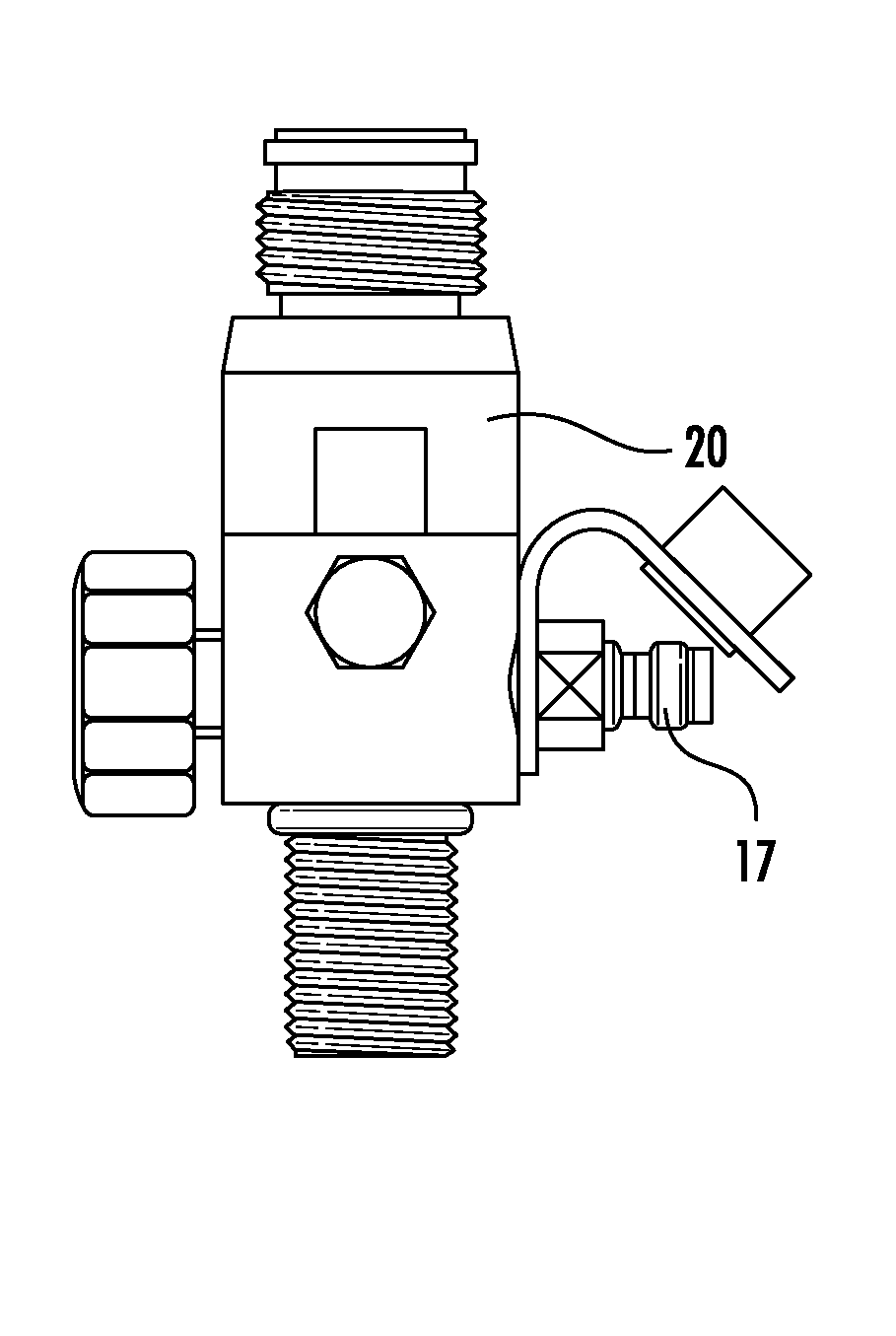 Pneumatic valve and regulator