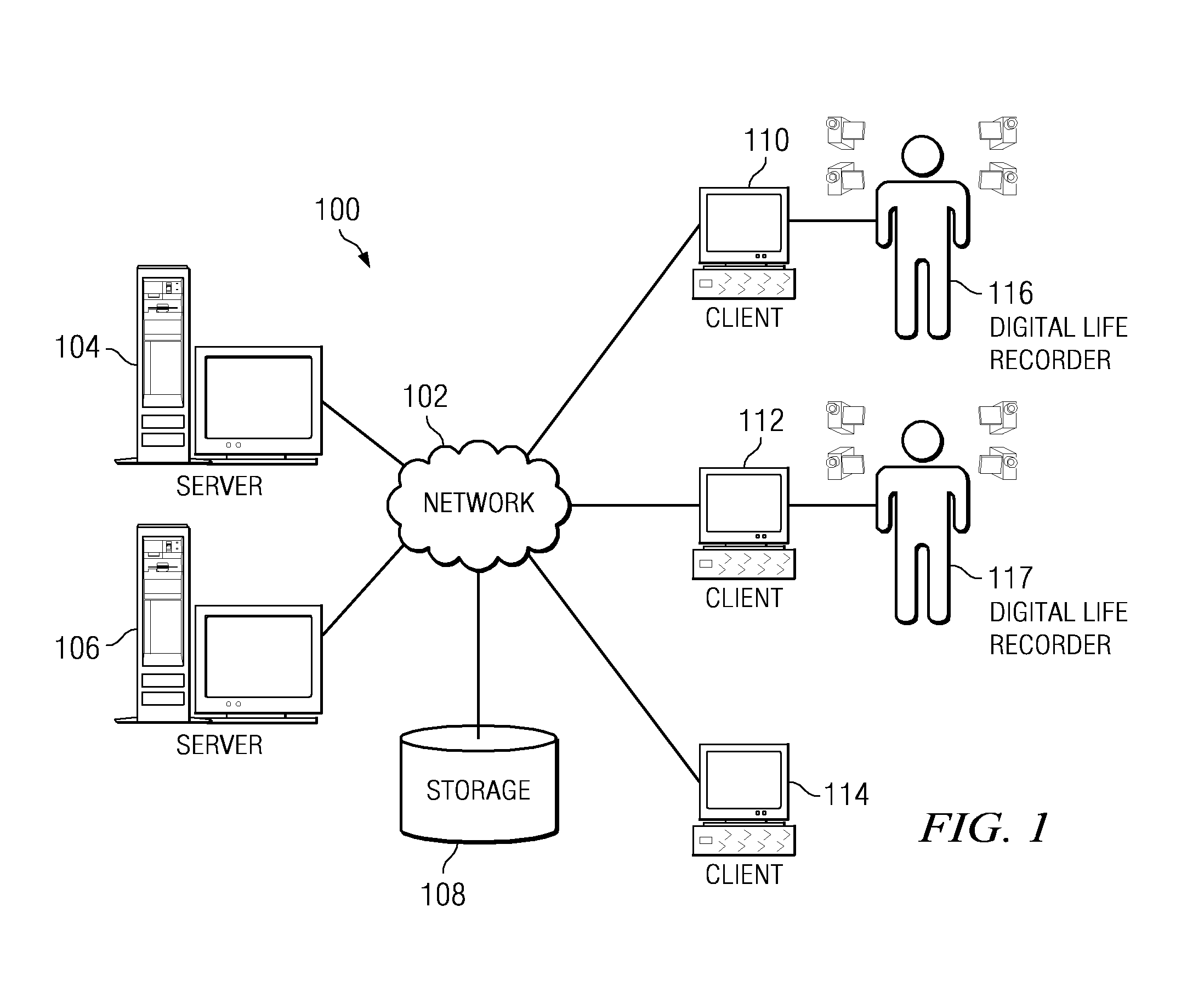 Digital life recorder implementing enhanced facial recognition subsystem for acquiring face glossary data