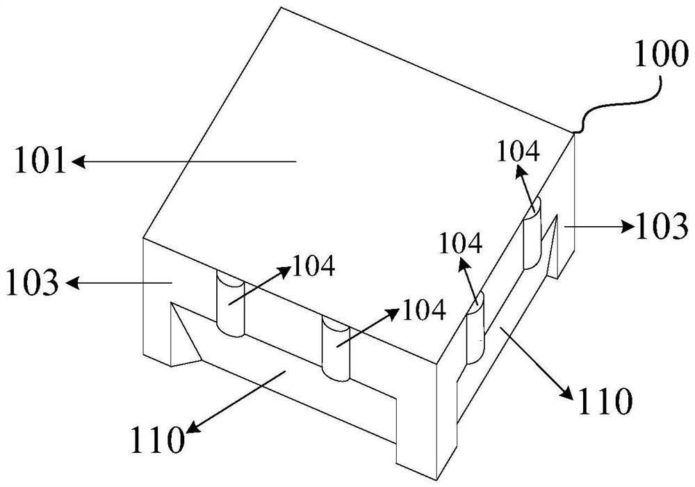 Siphon water-permeable brick body and paving method thereof