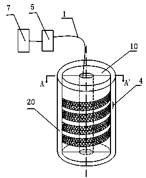 Device for monitoring deformation of frozen wall of shaft