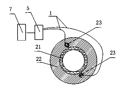 Device for monitoring deformation of frozen wall of shaft