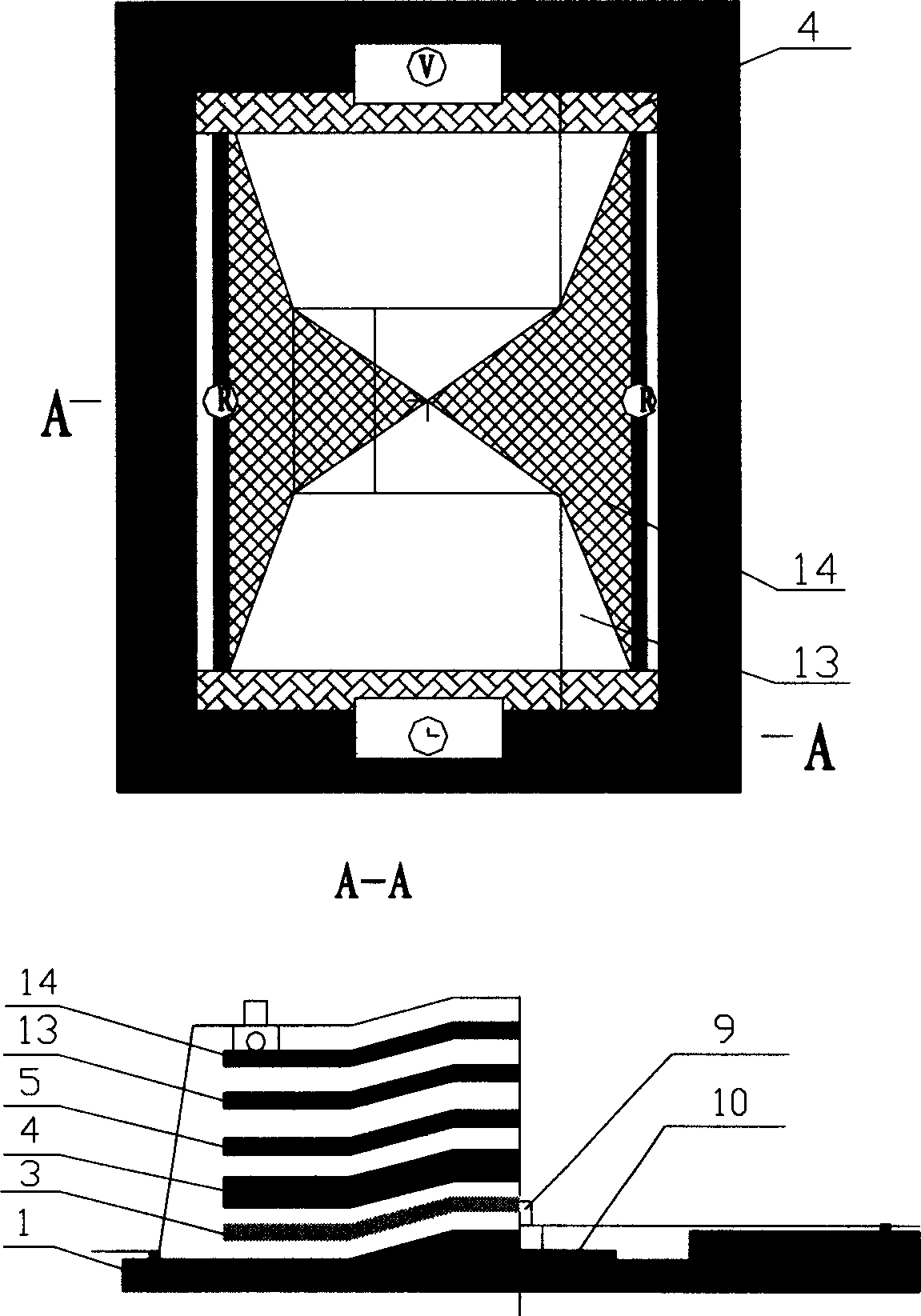 Composite material vacuum auxiliary forming process