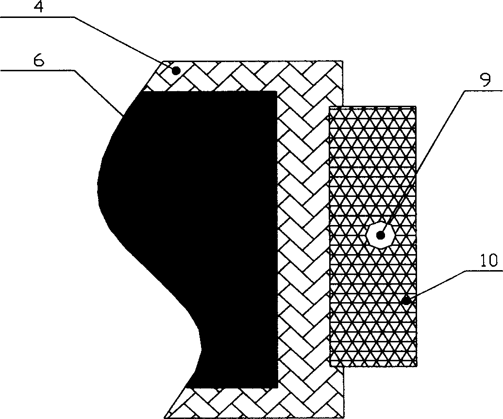 Composite material vacuum auxiliary forming process