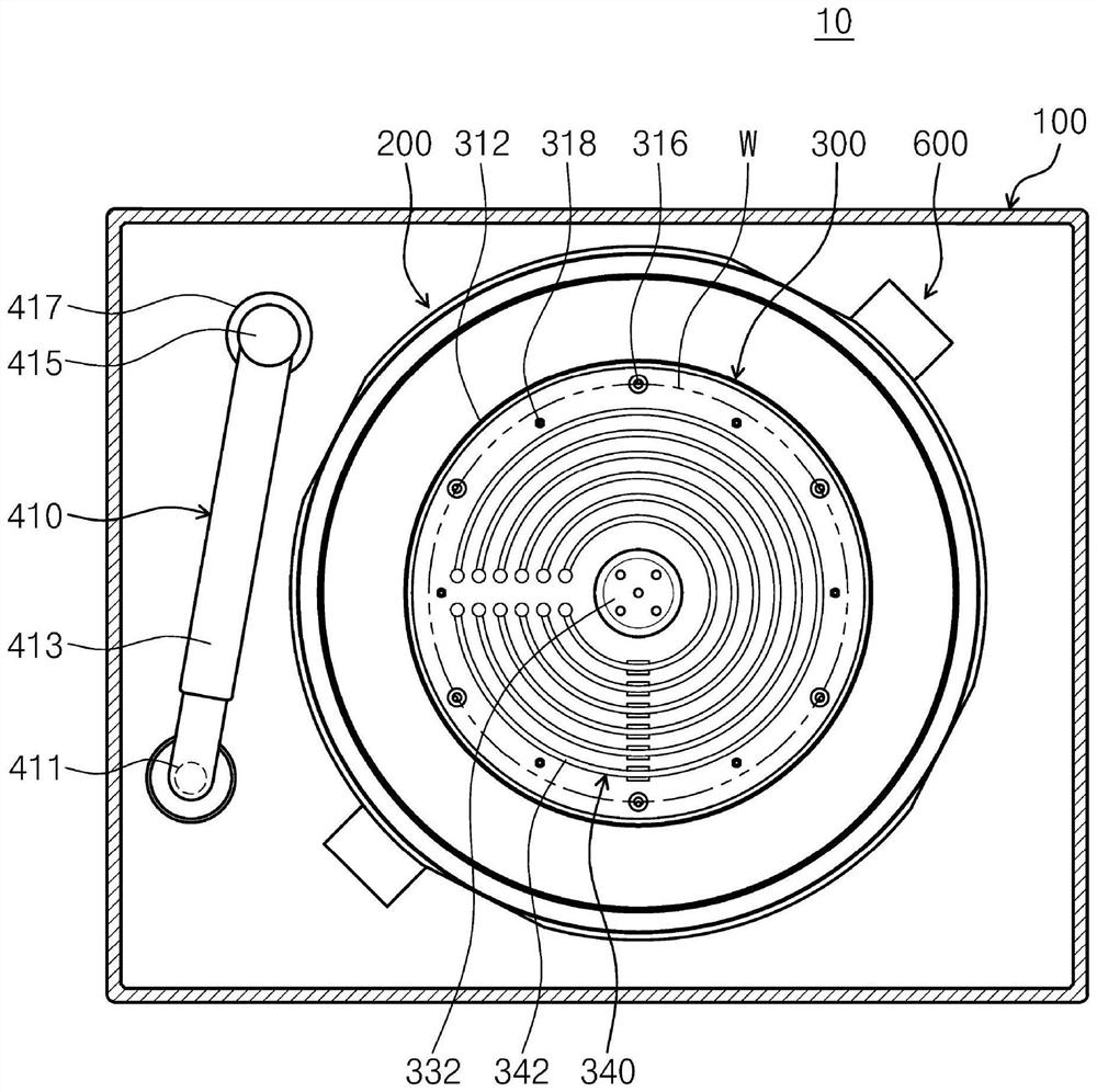 Support unit and apparatus for processing substrate