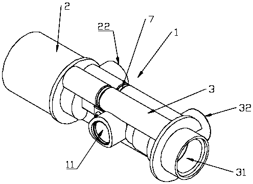 Split type thermostatic valve