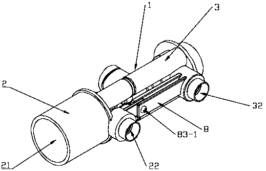 Split type thermostatic valve