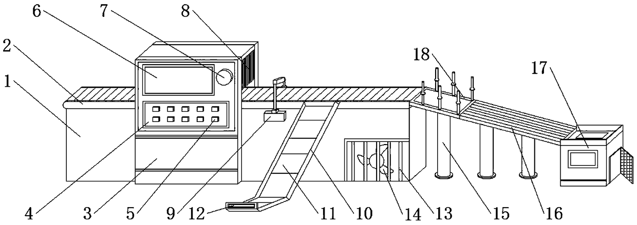 Intelligent sorting device for logistics transportation