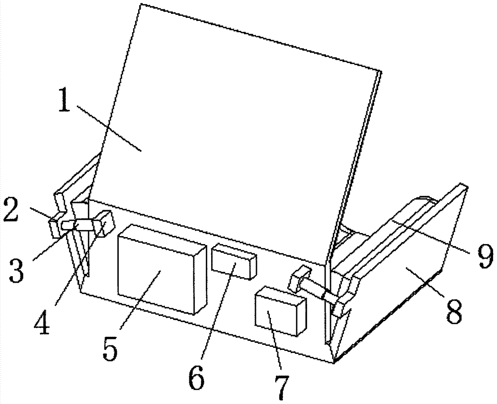 Protection frame which is placed on sickbed and is used for protecting feet of diabetic patient