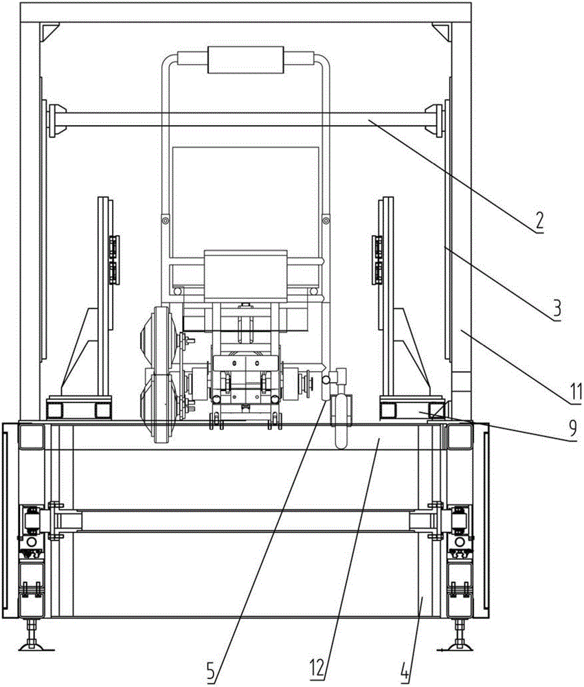 Wheel-type stair climbing wheelchair fatigue testing machine