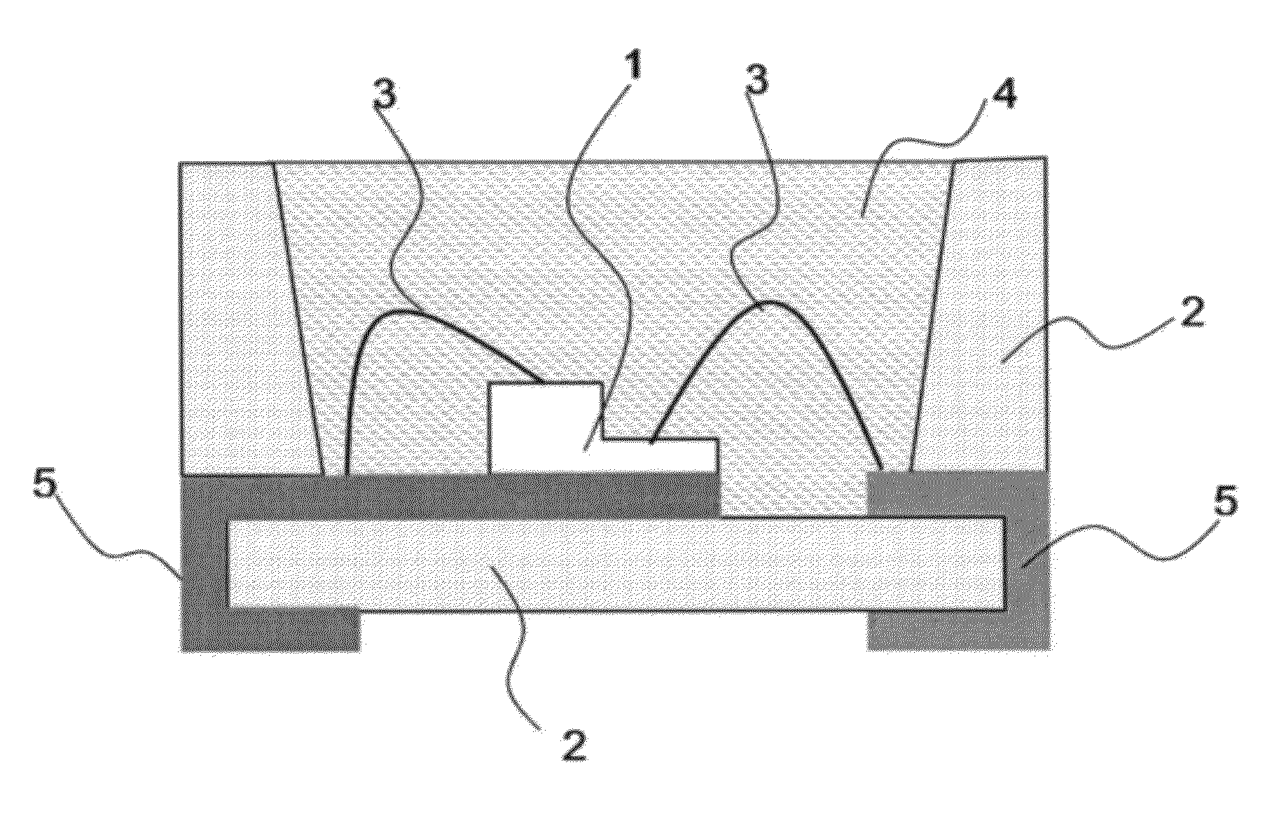 Material for a molded resin for use in a semiconductor light-emitting device