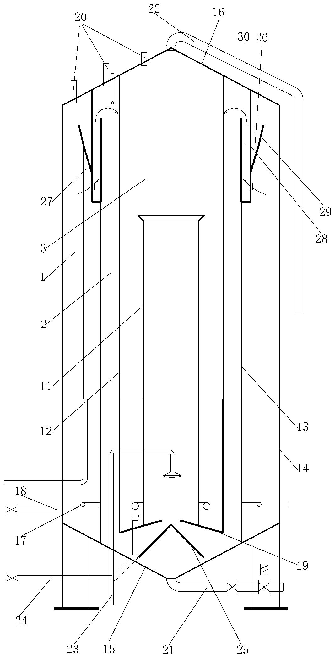 Air floating device having oil-water separation function