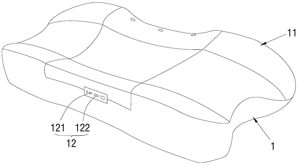 Intelligent pillow capable of measuring physiological parameters of human body and physiological parameter measuring method thereof