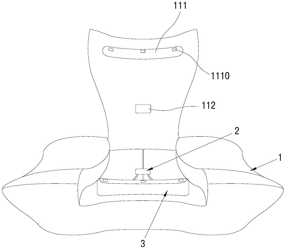 Intelligent pillow capable of measuring physiological parameters of human body and physiological parameter measuring method thereof