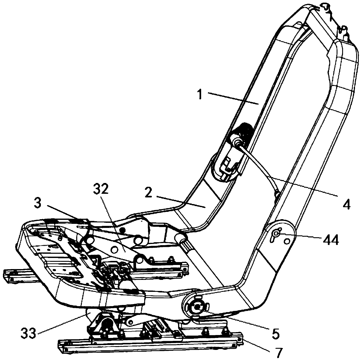 Device for improving comfort level of automobile seat and increasing sitting space