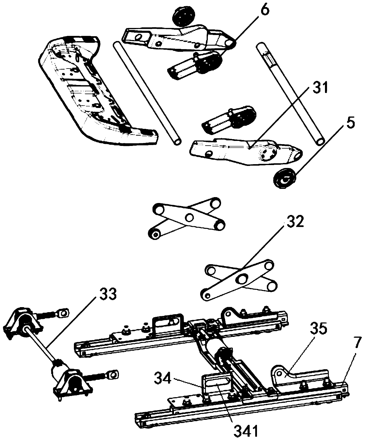 Device for improving comfort level of automobile seat and increasing sitting space