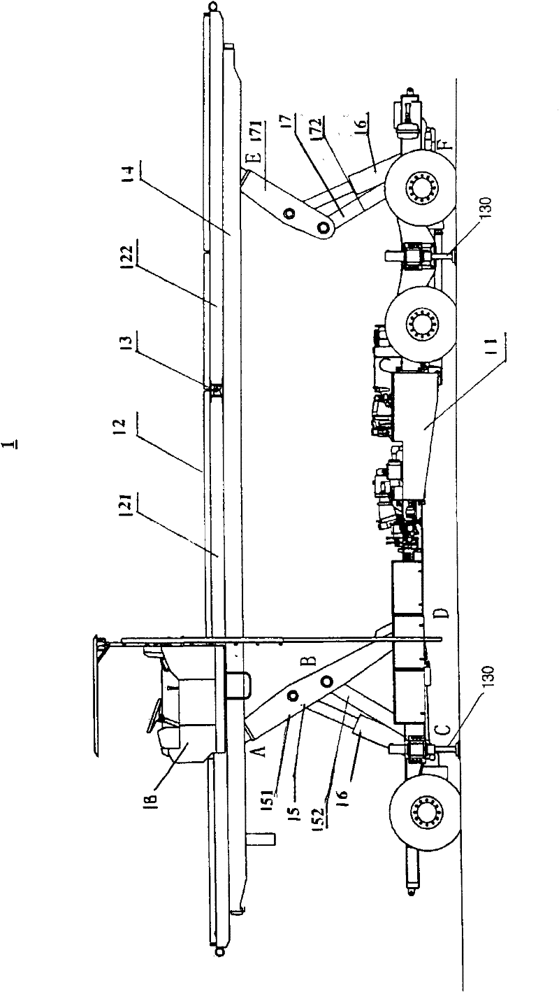 Telescopic door frame of platform vehicle