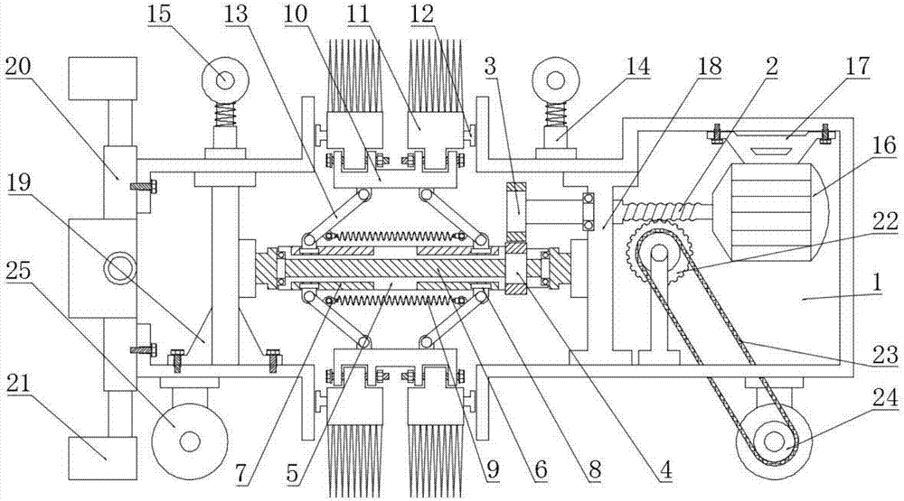 Municipal administration pipe cleaning device