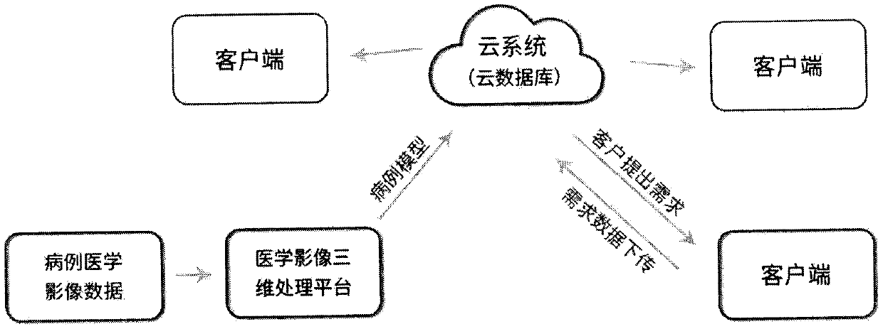 Case three-dimensional comparative teaching system for medical education