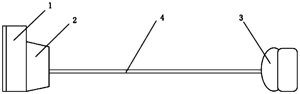 Ultrasonic probe with adjustable cable length