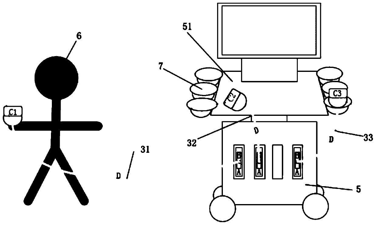 Ultrasonic probe with adjustable cable length