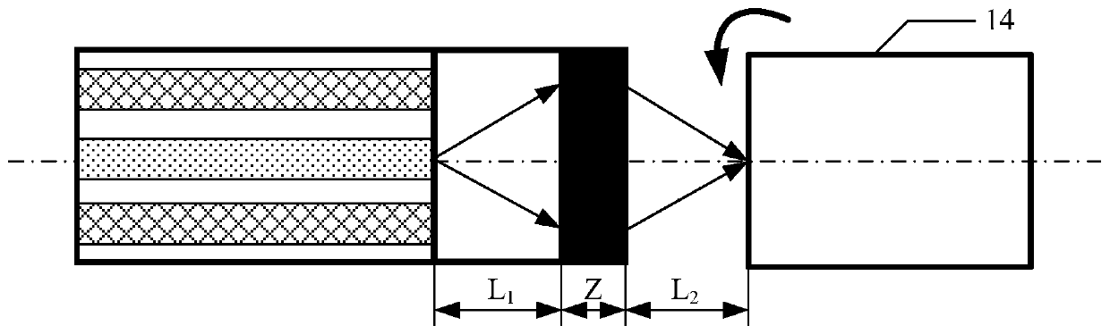 Optical fiber bundle type tip timing sensor based on self-focusing lens