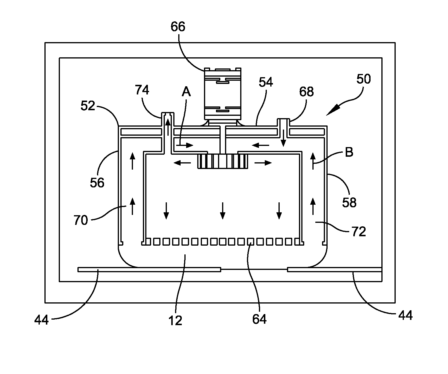 Reflow oven and methods of treating surfaces of the relfow oven