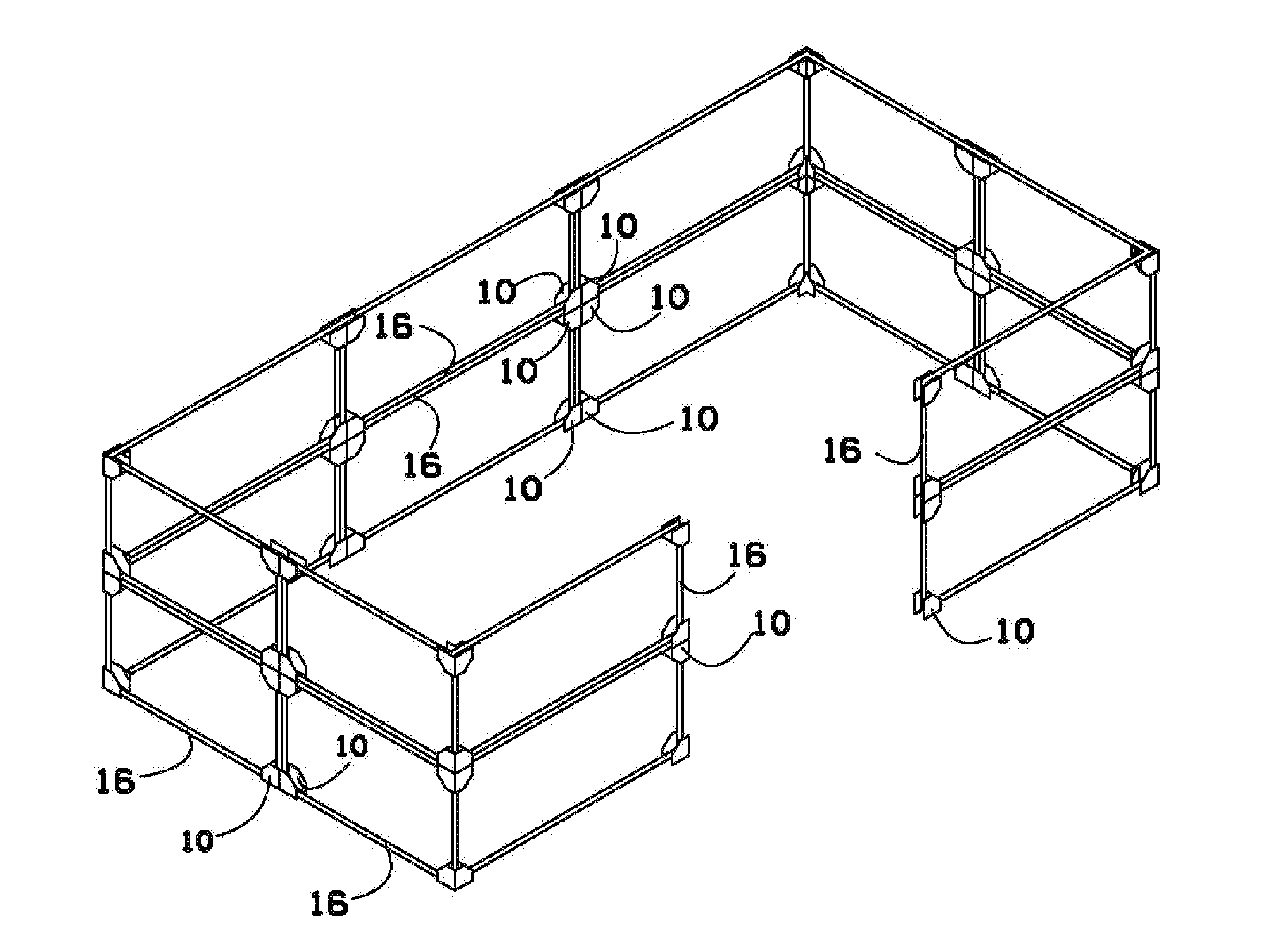 Interlocking joint system for emergency structures