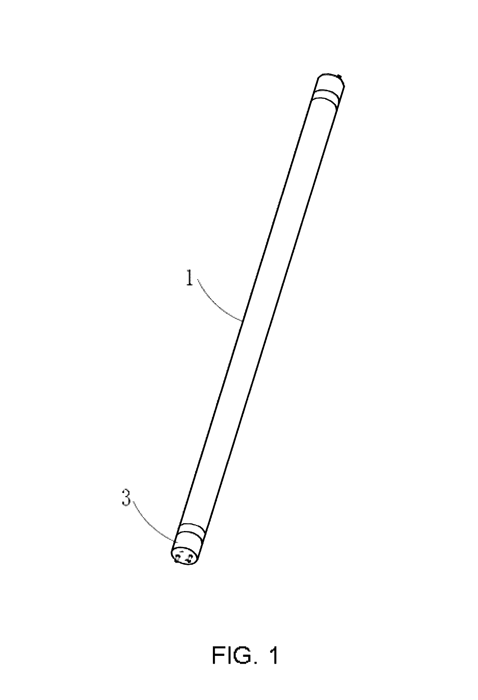 LED tube light with diffusion layer