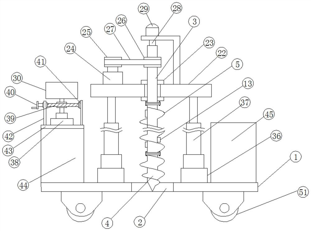 A portable measuring device with adjustable depth for rock and soil geological survey