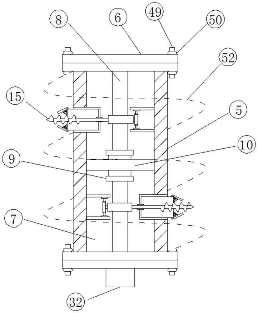 A portable measuring device with adjustable depth for rock and soil geological survey