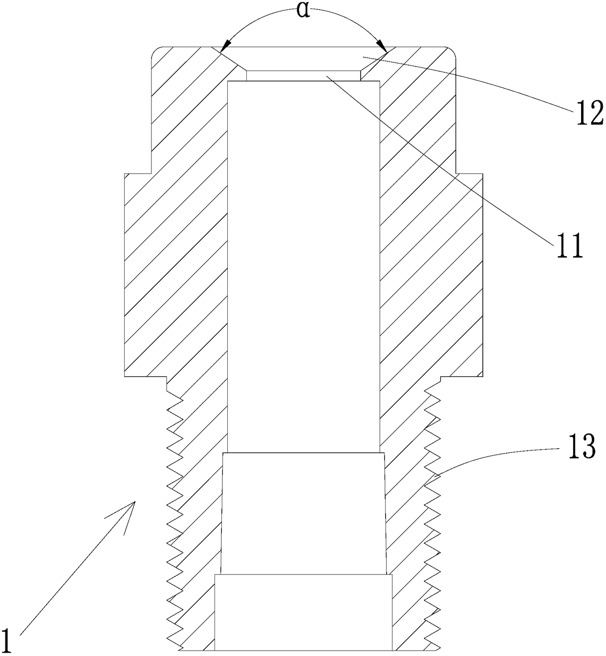 A non-clogging atomizing nozzle under normal pressure