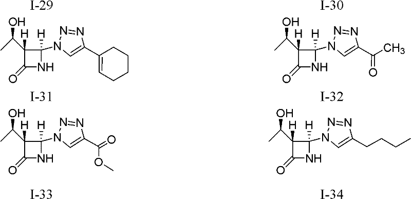 Application of 4-1H-1,2,3-triazole-beta-lactam derivative