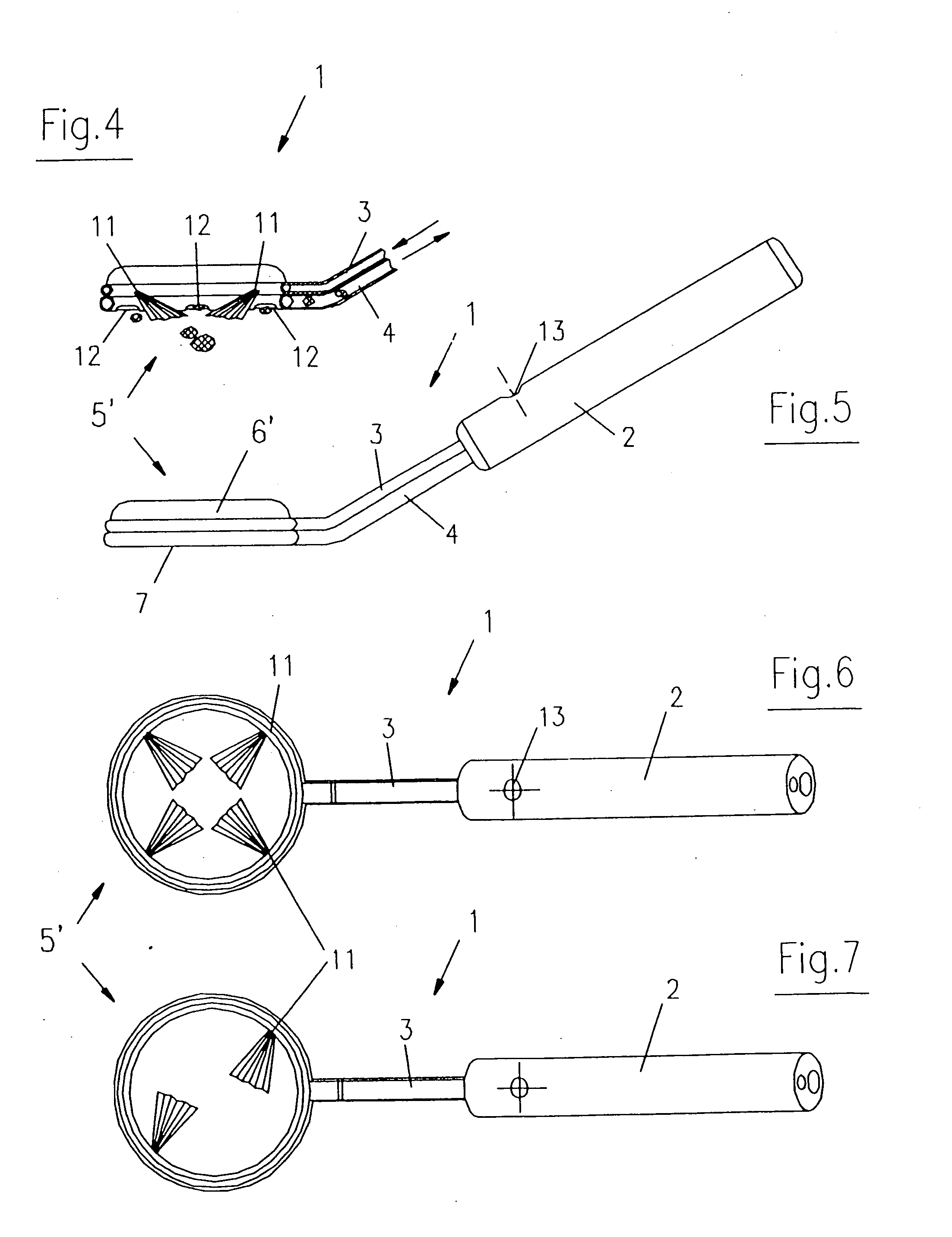 Applicator for a water jet separating apparatus