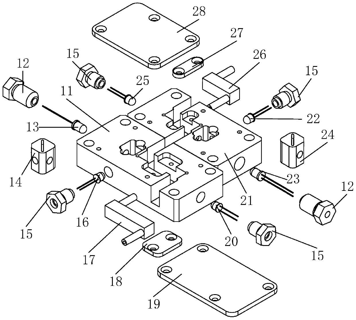 Concentration self-adaption detection device and method for total nitrogen/total phosphorus of seawater