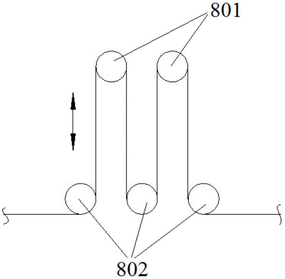 Single-sided continuous winding magnetron sputtering coating automatic production line for flexible substrate