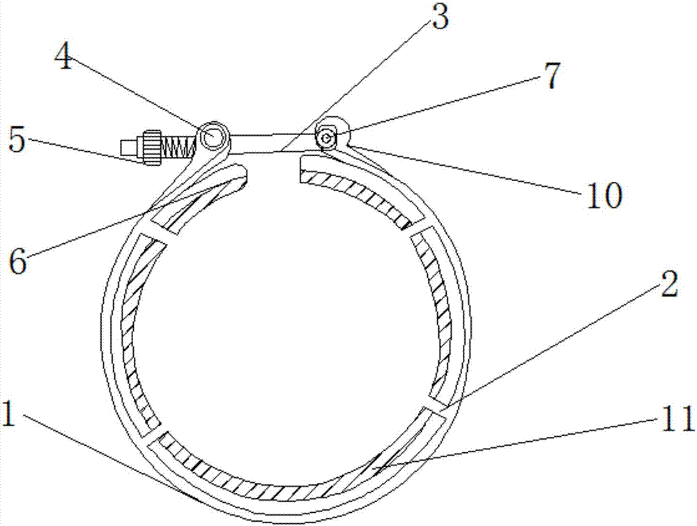 T-shaped stainless steel clamp for cars