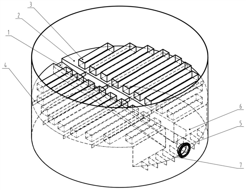 Gas raising device applied to efficient absorption liquid separation of staged absorption tower