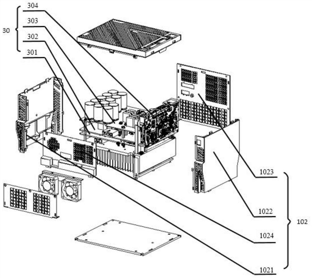 Independent air duct structure of servo driver