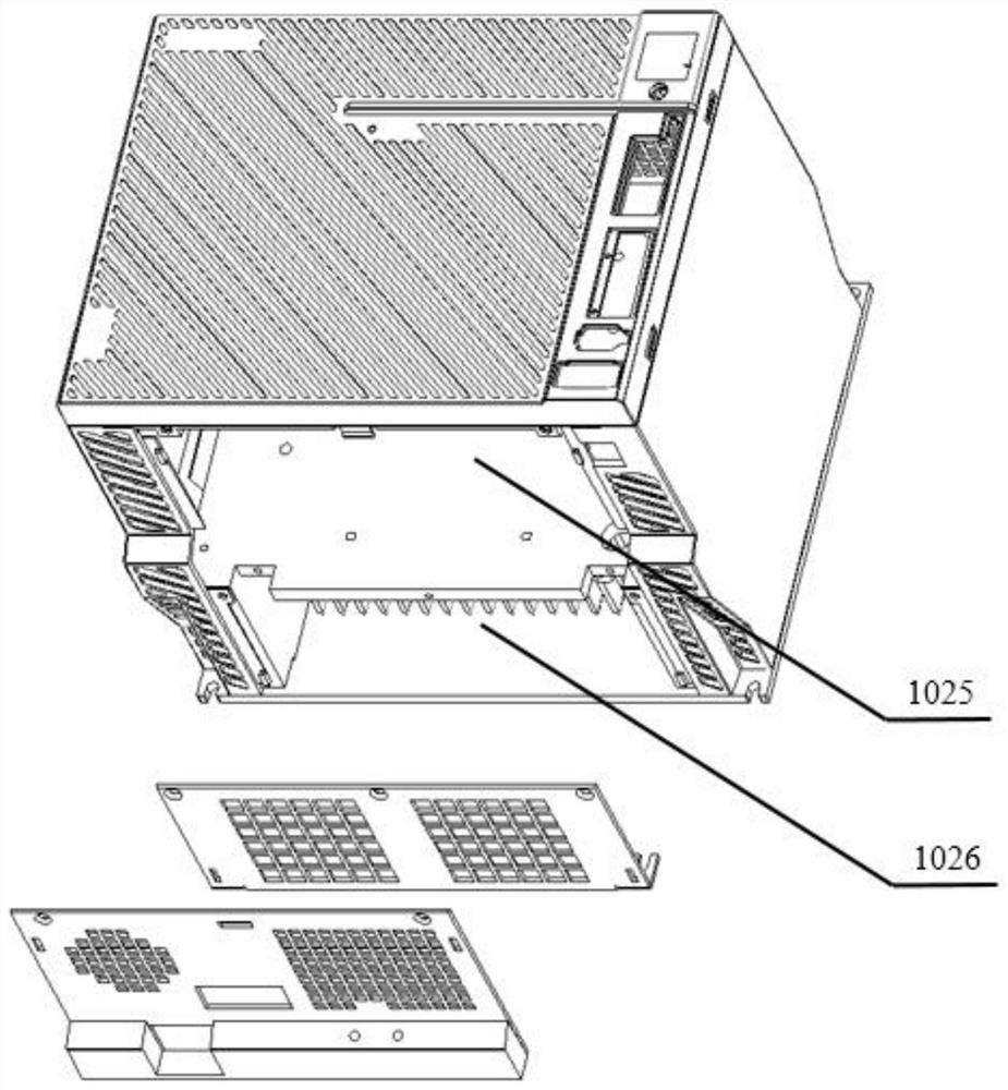 Independent air duct structure of servo driver