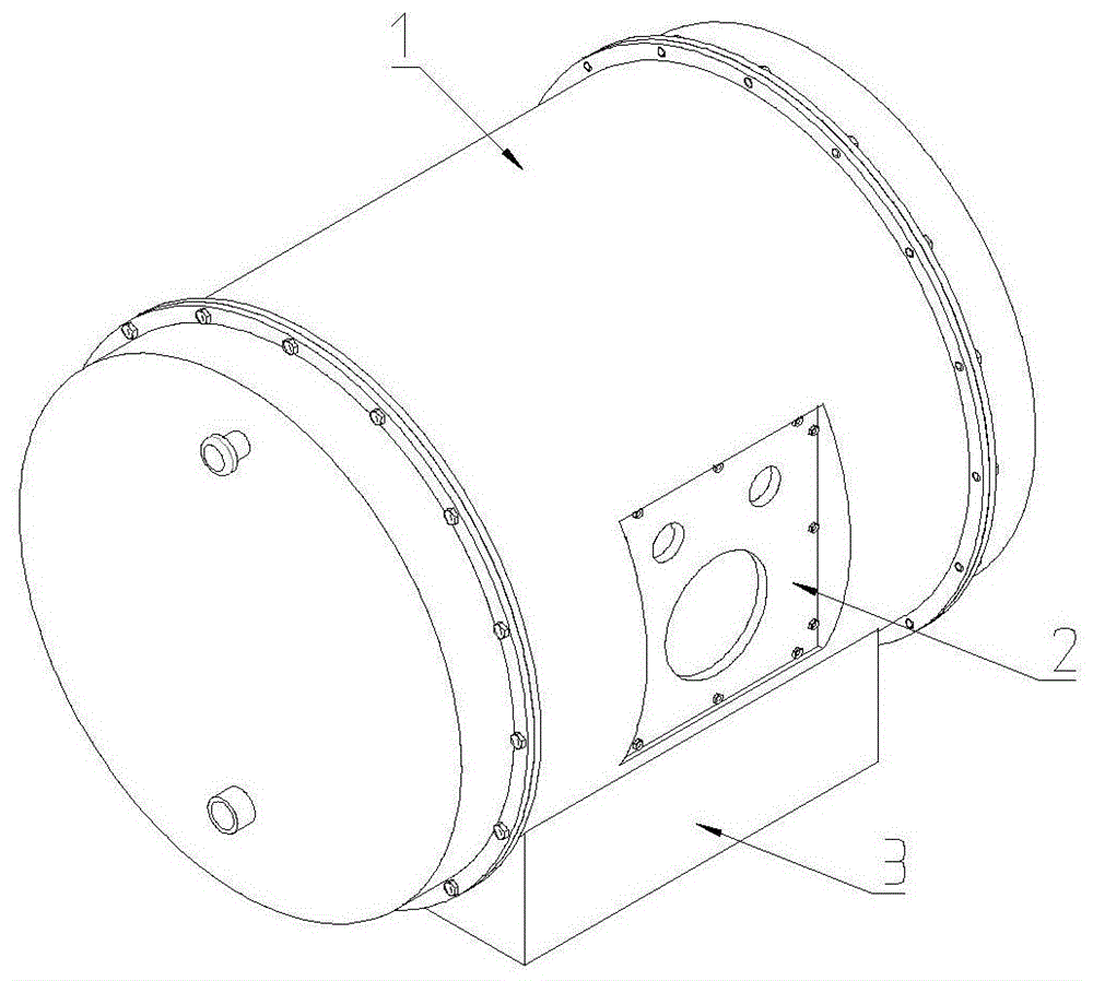 A sealed tank using noise to measure vibration