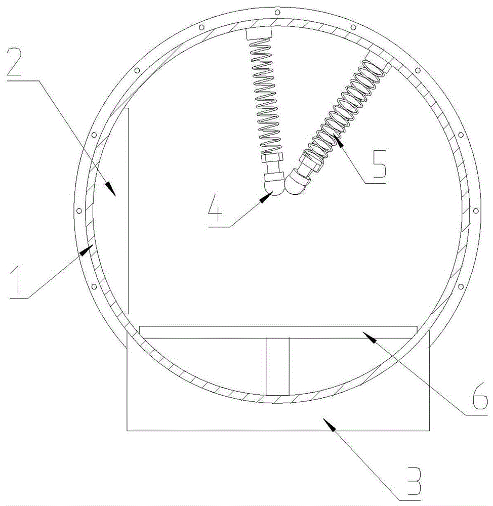 A sealed tank using noise to measure vibration