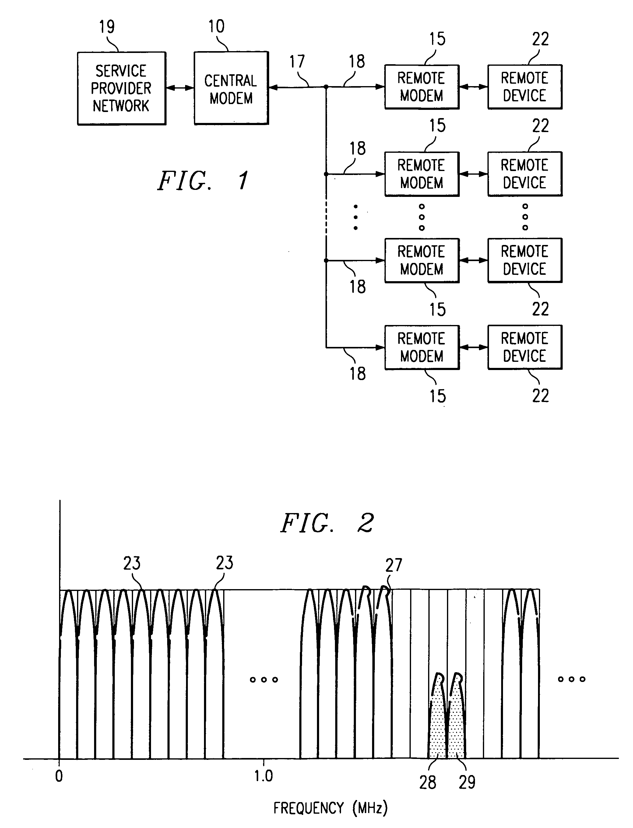 Method and apparatus for coordinating multi-point to point communications in a multi-tone data transmission system