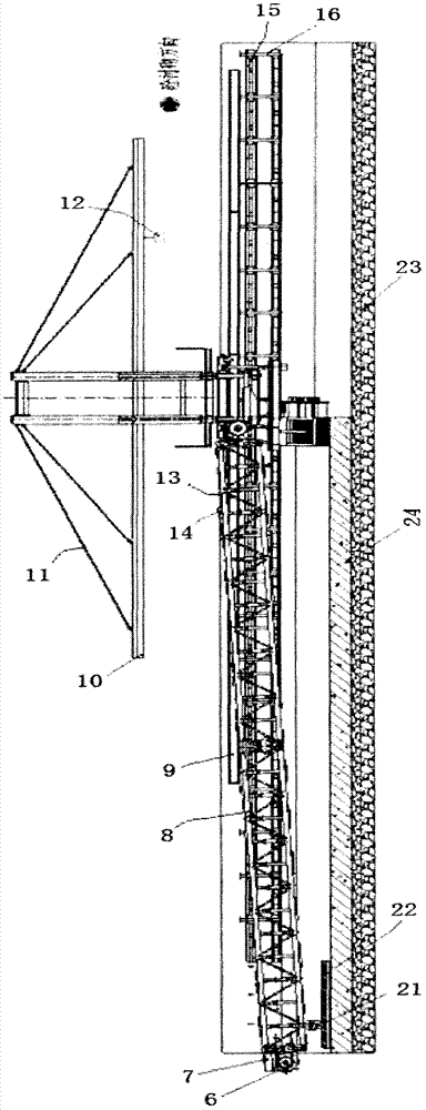 Tunnel inverted arch sliding formwork concrete lining steel trolley