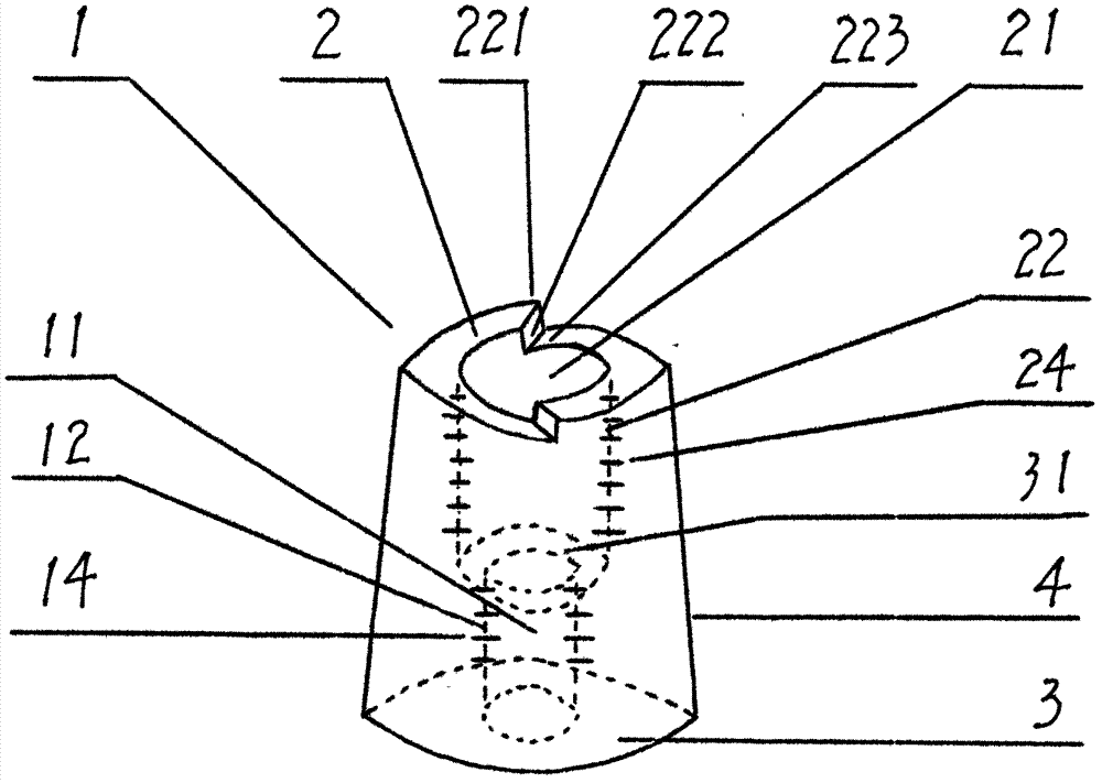 Heat-treatment quenching hardened anti-theft nut with top barrier at top